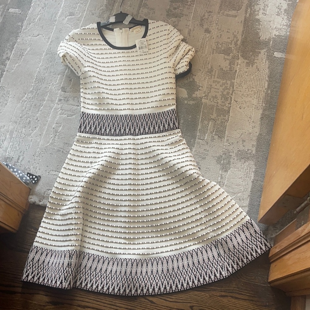 Beautiful ivory pink and black dress